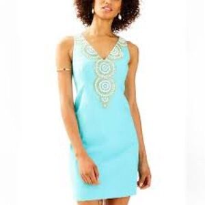 Lilly Pulitzer Gabby shift dress marine blue size 4